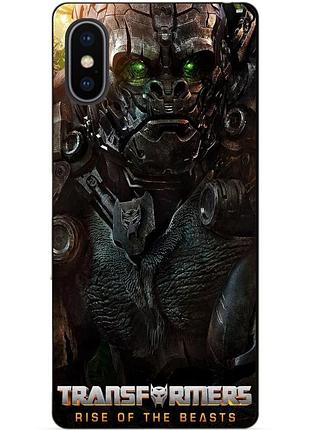 Силіконовий чохол бампер для iphone xs max з малюнком оптимус праймал звероботи трансформери transformers