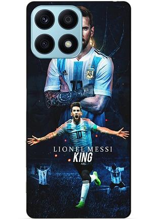 Чехол силиконовый бампер для huawei honor x8a с рисунком messi аргентина месси