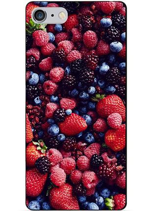 Силіконовий чохол бампер для iphone 6 plus з малюнком ягоди