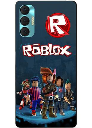Силиконовий бампер чохол для tecno spark 8p з рисунком roblox