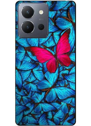 Силіконовий чохол бампер для vivo y36 з малюнком метелики