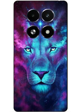 Чехол силиконовый бампер для realme 13 5g с рисунком космический лев