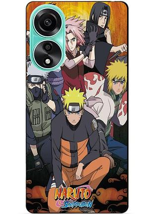 Силіконовий чохол бампер для oppo a78 з малюнком naruto наруто аніме