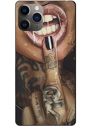 Силіконовий чохол бампер для iphone 11 pro з малюнком swag