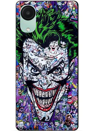 Чехол силиконовый бампер для samsung a03 core с рисунком джокер joker