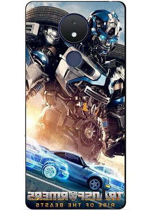 Силиконовый чехол бампер для nokia c21 с рисунком мираж трансформеры
