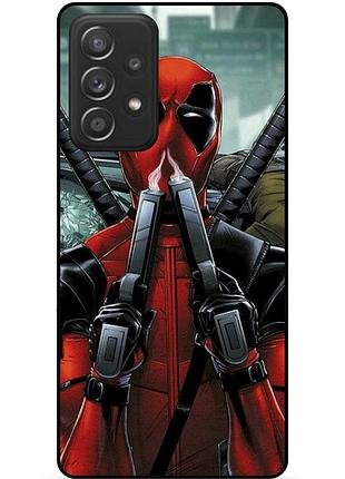 Чехол силиконовый бампер для samsung a32 с рисунком дэдпул deadpool