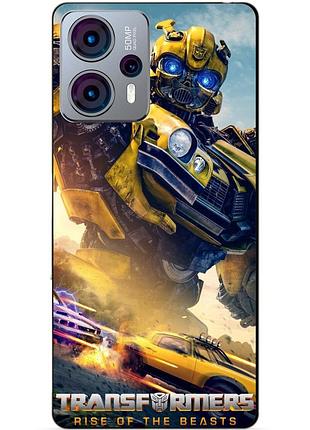 Силіконовий чохол бампер для motorola moto g23 з малюнком bumblebee бамблбі трансформери