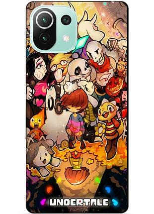 Силіконовий чохол бампер для xiaomi mi 11 lite з малюнком андертейл undertale