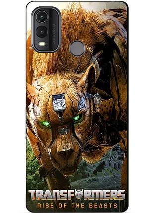 Силиконовый чехол бампер для nokia g11 plus с рисунком читор звероботы трансформеры transformers