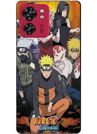 Силиконовый чехол бампер для motorola edge 40 с рисунком naruto наруто аниме