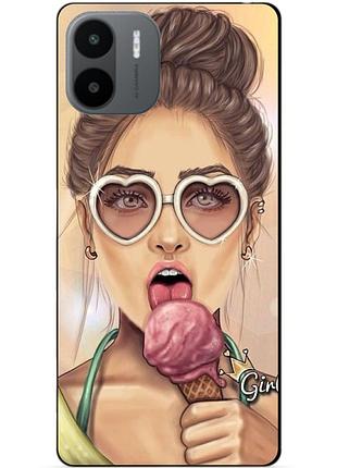 Силиконовый чехол бампер для xiaomi redmi a2 / a1 с рисунком мороженое