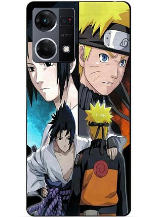 Силиконовый чехол бампер для oppo reno 7 с рисунком наруто узумаки naruto