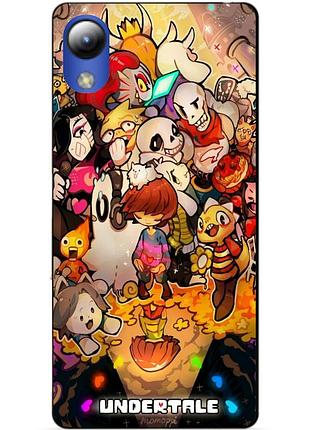 Силиконовый чехол бампер для zte blade l8 с рисунком андертейл undertale