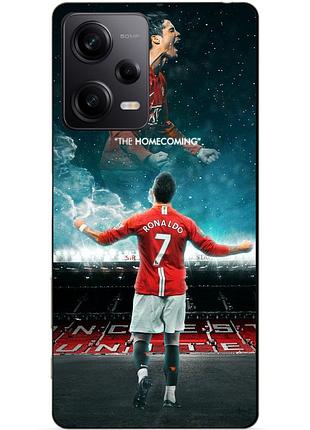 Силиконовый чехол бампер для xiaomi redmi note 12 pro 5g с рисунком роналдо мю ronaldo