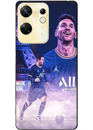 Силіконовий чохол бампер для infinix zero 30 4g з малюнком messi psg мессі