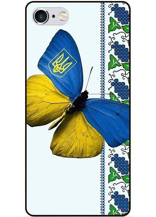 Силіконовий чохол бампер для iphone 6 з малюнком метелик україна метелик