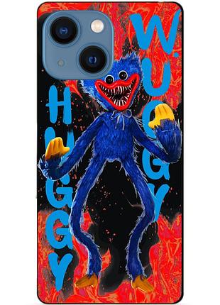 Чехол силиконовый бампер для iphone 15 plus с рисунком huggy wuggy хагги вагги