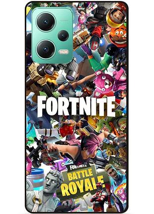 Силіконовий чохол бампер для xiaomi redmi note 12 5g з картинкою fortnite фортнайт