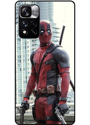 Силіконовий бампер чохол для xiaomi redmi note 11 pro plus 5g з малюнком deadpool дедпул
