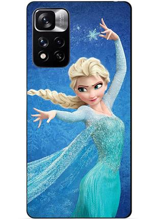 Силіконовий чохол бампер для xiaomi redmi note 11 pro plus 5g з малюнком ельза холодне серце
