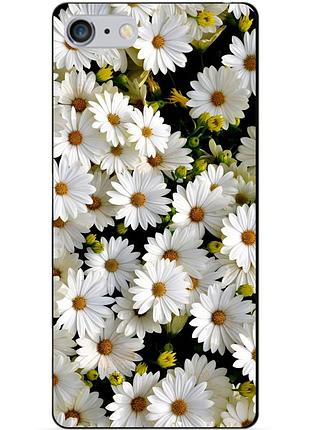 Силіконовий чохол бампер для iphone 6 plus з малюнком ромашки квіти