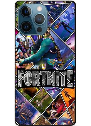 Силіконовий чохол бампер для iphone 13 pro з картинкою фортнайт fortnite