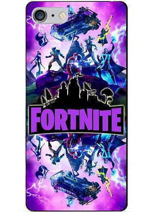 Силіконовий чохол бампер для iphone 6 plus з малюнком fortnite marvel фортнайт марвел