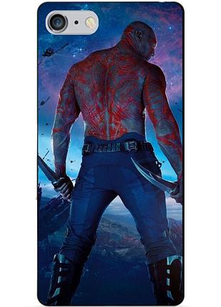 Силіконовий чохол бампер для iphone 6 plus з малюнком дракс стражі галактики drax