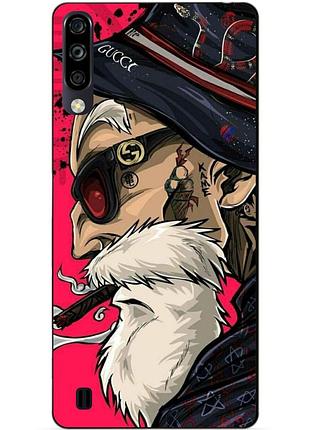 Силіконовий чохол бампер для zte blade a7 2020 з малюнком дід хіпстер