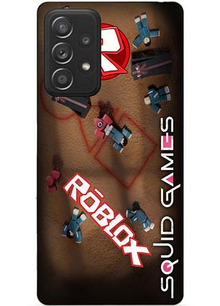 Силіконовий чохол бампер для samsung a32 з малюнком roblox гра в кальмара роблокс