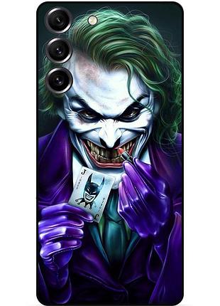 Силиконовый бампер чехол для samsung s23 plus с рисунком joker джокер