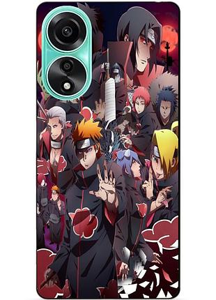 Силіконовий чохол бампер для oppo a78 з малюнком наруто naruto аніме