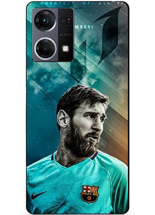 Силіконовий чохол бампер для oppo reno 7 з малюнком leo messi мессі