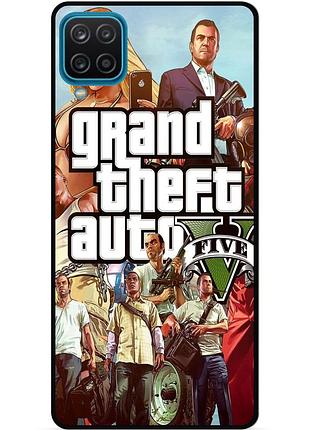 Чехол силиконовый бампер для samsung a22 с рисунком гта gta