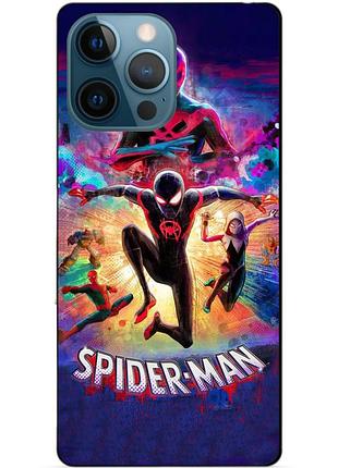 Силіконовий чохол бампер для iphone 14 pro max spider man людина-павук