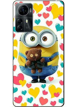 Силіконовий чохол бампер для zte blade a72s з малюнком міньйон боб minion