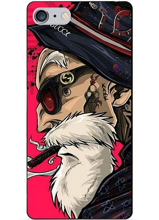 Силіконовий чохол бампер для iphone 6 plus з малюнком дід хіпстер