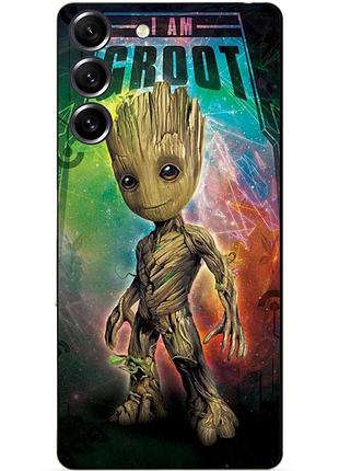 Силіконовий чохол бампер для samsung s23 з малюнком groot грут стражі галактики