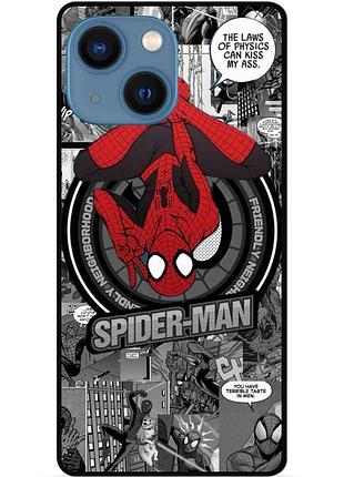 Силіконовий чохол бампер для iphone 15 plus з картинкою людина-павук spider man