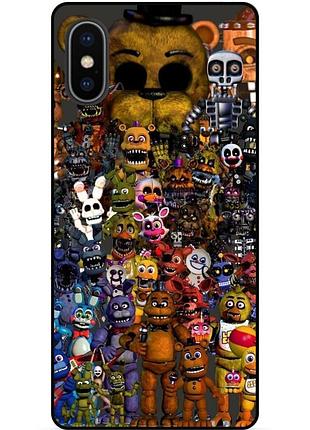 Силіконовий бампер чохол для iphone x 10 з малюнком freddy фредді аніматроніки