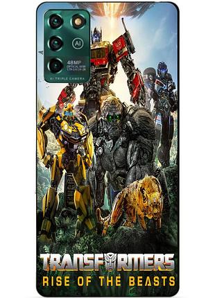 Чехол силиконовый бампер для zte blade v30 vita звероботы трансформеры transformers