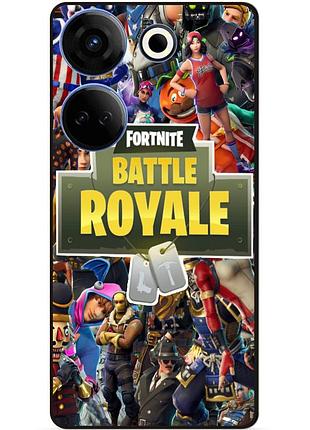 Силіконовий чохол бампер для tecno camon 20 pro гра fortnite фортнайт