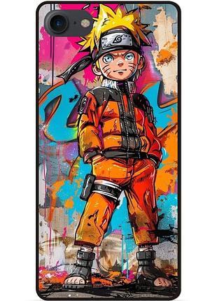 Чехол силиконовый бампер для iphone 7 с рисунком наруто аниме marvel naruto