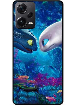 Силіконовий чохол бампер для xiaomi redmi note 12 pro 5g з малюнком как приручить дракона