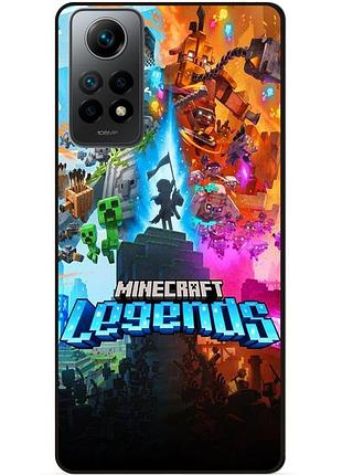 Силиконовый бампер чехол для xiaomi poco x4 pro 5g игра майнкрафт minecraft