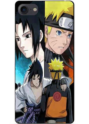 Силиконовый чехол бампер для iphone 8 с рисунком наруто узумаки naruto