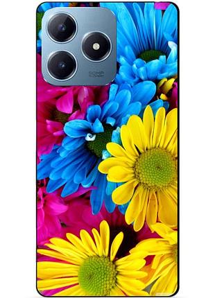 Силіконовий чохол бампер для realme c63 з малюнком хризантеми квіти