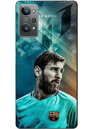 Силиконовый чехол бампер для realme gt2 с рисунком leo messi месси