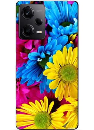 Силіконовий чохол бампер для xiaomi redmi note 12 pro 5g з малюнком хризантеми квіти